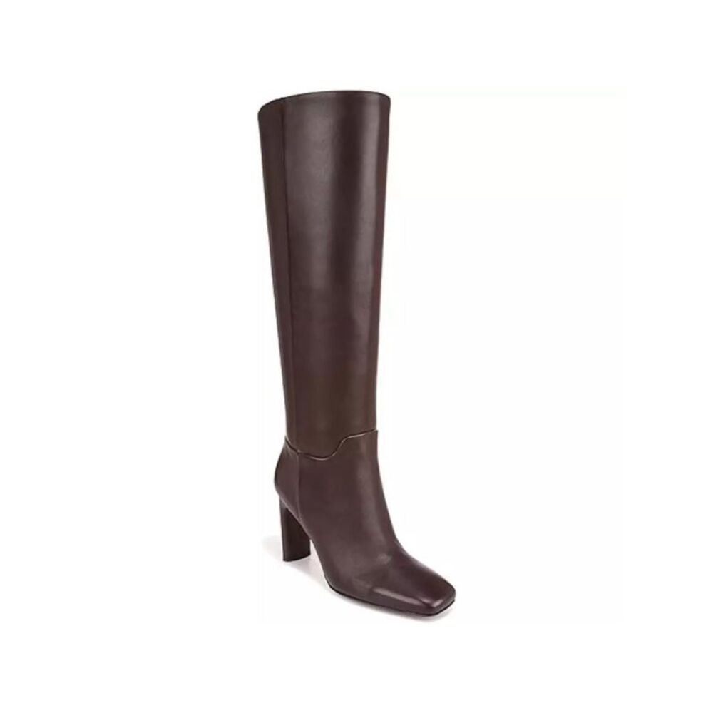 NWT SARTO Womens Brown Flex Flexa Square Toe Block Heel Leather Boots 9 M WC